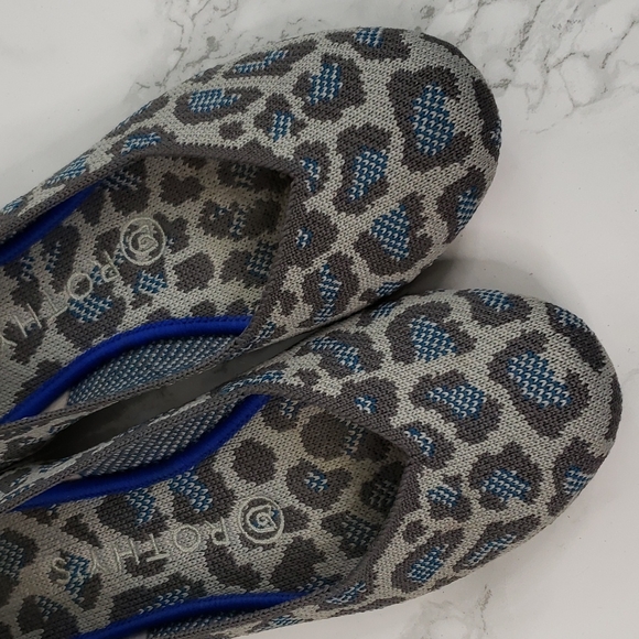 Rothy's Leopard Round Toe Flats Shoes - Picture 3 of 11